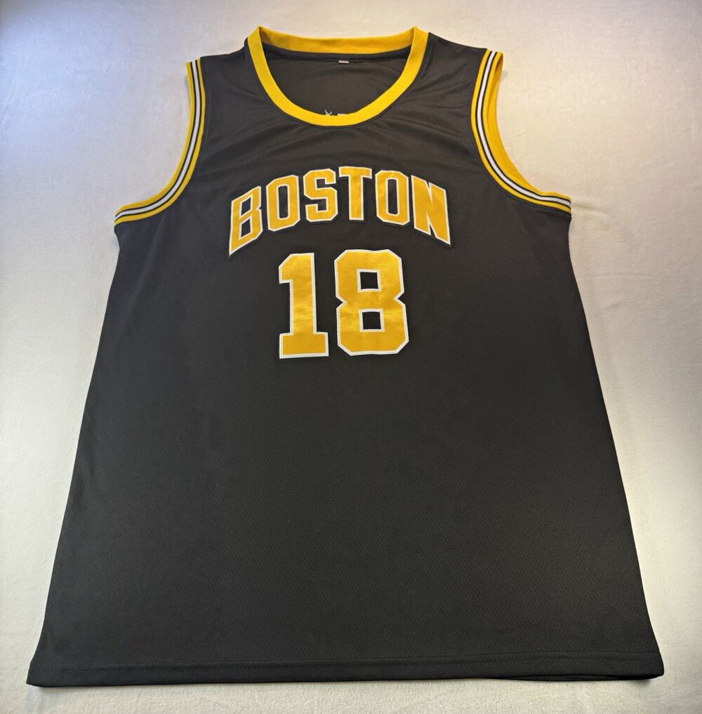 Men's Gilmore 18 Basketball Jersey XL Black/Yellow Mesh Breathable Crew Neck